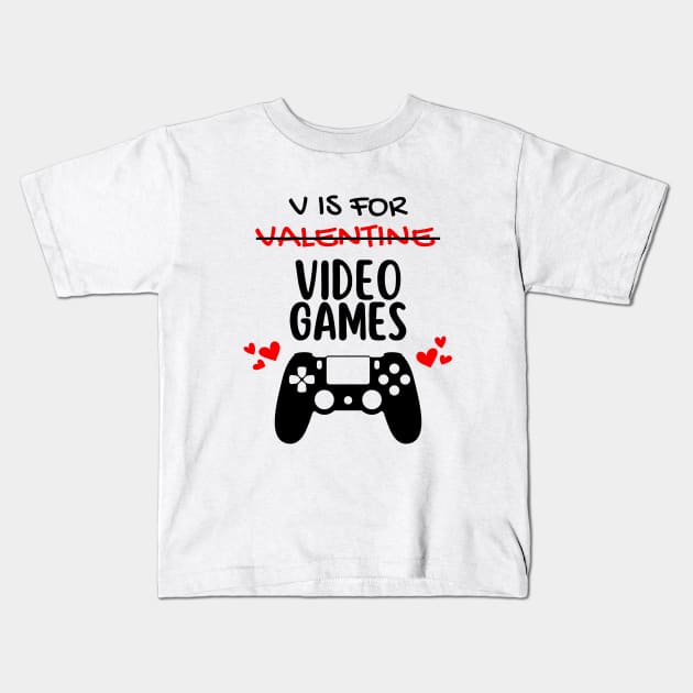 Video Games Kids T-Shirt by hippohost